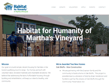 Tablet Screenshot of habitatmv.org